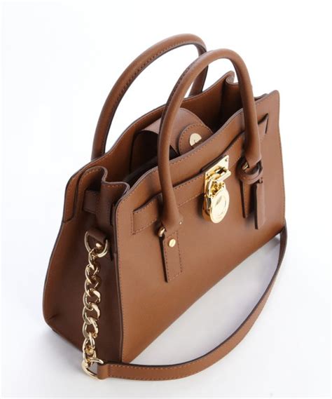 michael kors brown loho clasp bag|brown handbags Michael Kors.